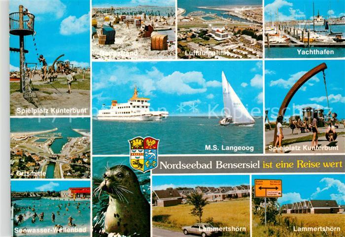 Bensersiel Fliegeraufnahme Yachthafen Lammertshoern