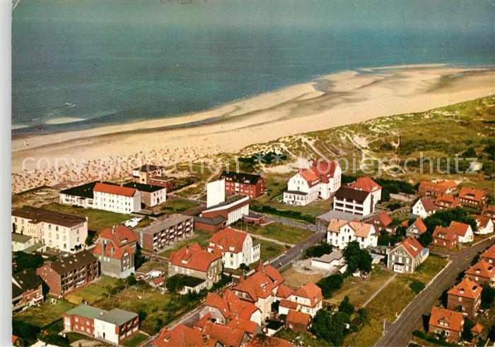 Wangerooge Nordseebad Fliegeraufnahme Strand