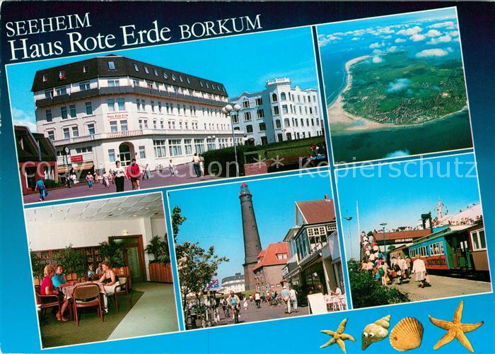 Borkum Fliegeraufnahme Seeheim Haus Rote Erde Leuchtturm Inselbahn