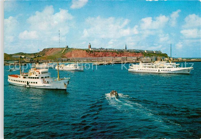 Helgoland Panorama Schiffe