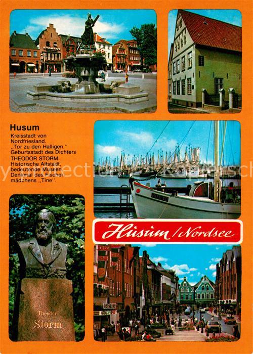 Husum Nordfriesland Denkmal Theodor Storm Brunnen Hammer