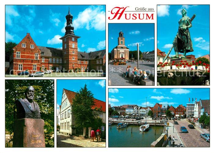 Husum Nordfriesland Denkmal Storm Schloss Hafen Kirche