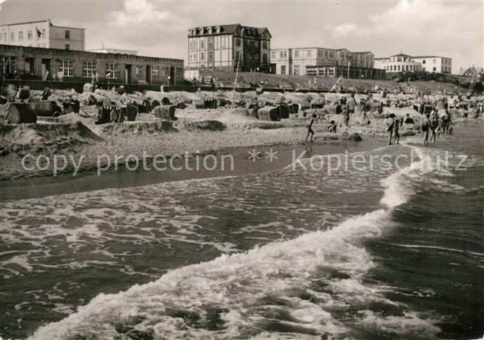 Wangerooge Nordseebad Strand bei Flut