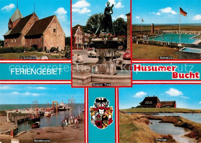 Nordstrand Husumer Bucht Schobuell Schwimmbad Hooge Hafen