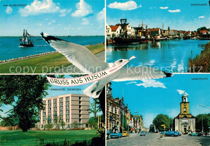 Husum Nordfriesland Marktplatz Hafen Hotel Thordsen Aussendeich