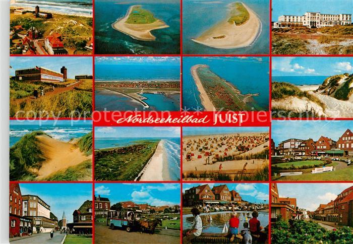 Juist Nordseebad Fliegeraufnahme Duenen Pferdewagen