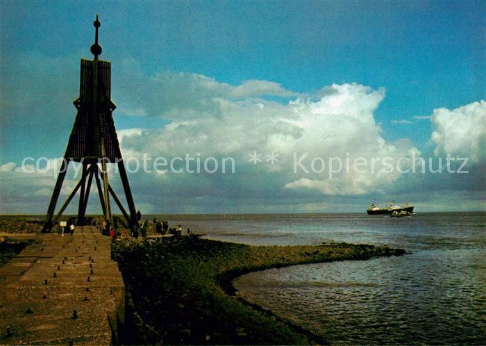 Cuxhaven Nordseebad Kugelbake Elbmuendung
