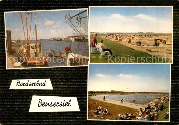Bensersiel Hafen Strand