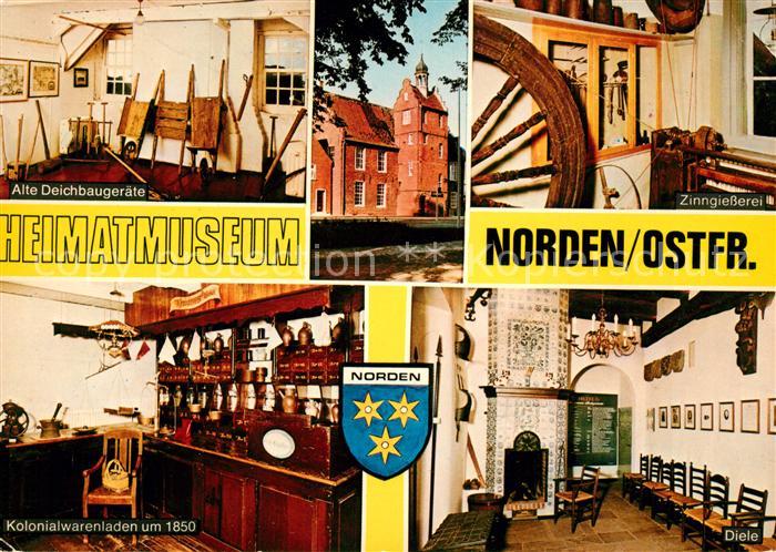 Norden Ostfriesland Heimatmuseum Alte Deichbaugeraete Zinngiesserei Kolonialware