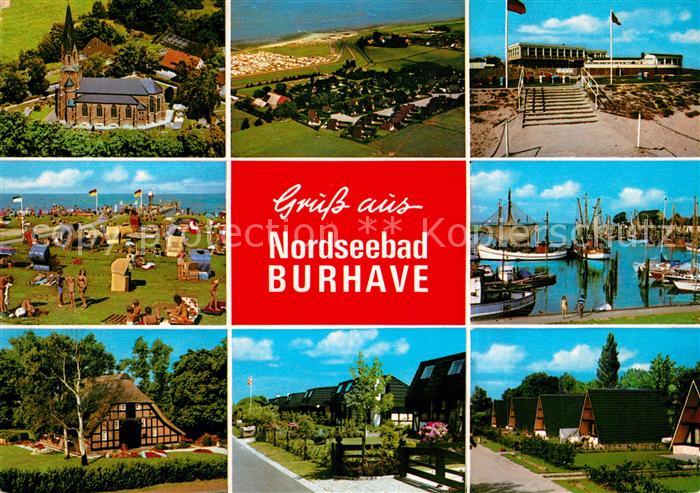 Burhafe Ostfriesland Kirche Ferienhaeuser Hafen Strand