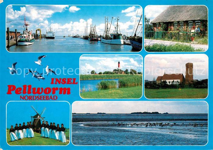 Pellworm Hafen Leuchtturm