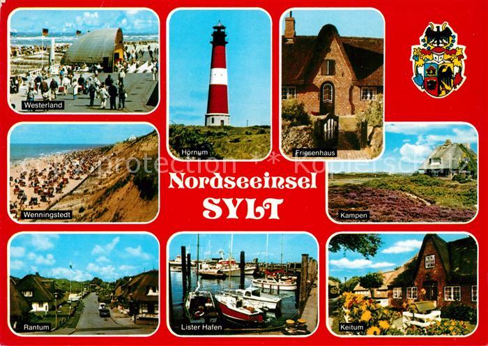 Insel Sylt Westerland Hornum Friesenhaus Kampen Keitum Lister Hafen Rantum