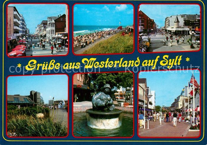Westerland Sylt Strand Ortsansichten Denkmal