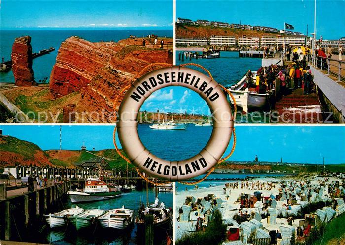 Helgoland Lange Anna Hafen Strand