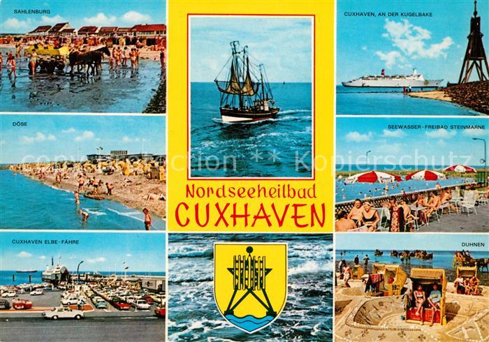 Cuxhaven Nordseebad Doese Sahlenburg Kugelbake Seewasser Freibad Steinmarne Duen