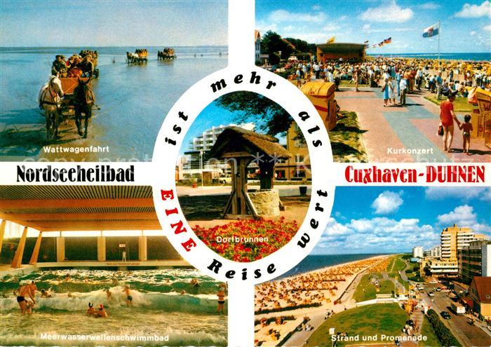 Duhnen Nordsee Kurkonzert Strand Promenade Wattwagen