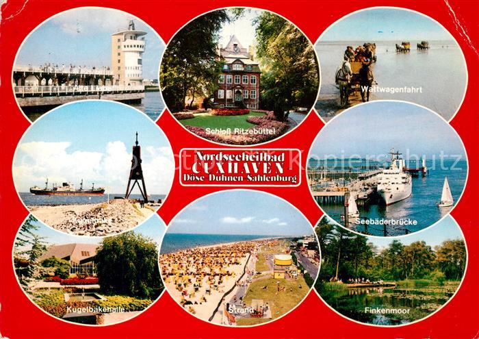 Sahlenburg Doese Duhnen Seebaederbruecke Kugelbarke Strand Schloss Ritzebuettel