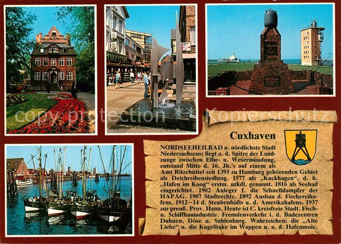 Cuxhaven Nordseebad Fischereihafen Gedenkstaette Alte Liebe Schloss Ritzebuettel