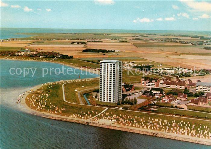 Buesum Nordseebad Fliegeraufnahme Kurgebiet Perlebucht