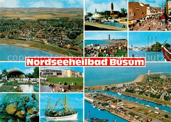 Buesum Nordseebad Fliegeraufnahme Konzerthalle