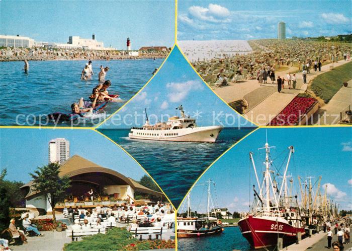 Buesum Nordseebad Strand Konzerthalle Fischerhafen