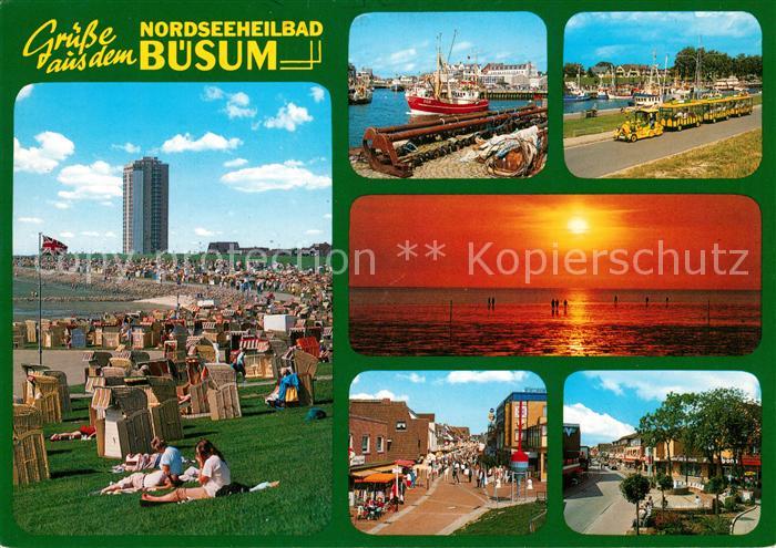Buesum Nordseebad Strand Parkbahn
