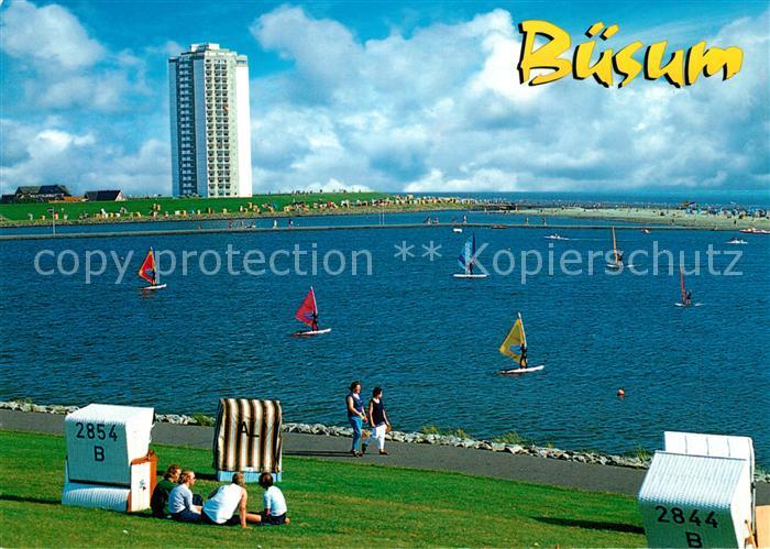 Buesum Nordseebad Strand Surfer