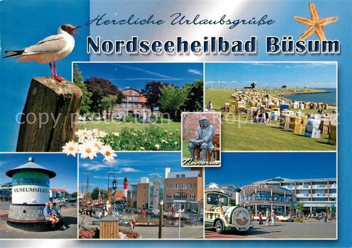 Buesum Nordseebad Moewe Strand Ortsansichten Eisenbahn