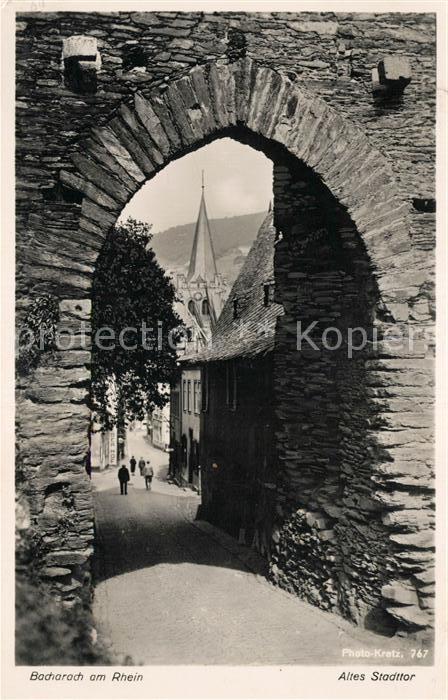 Bacharach Rhein Altes Stadttor