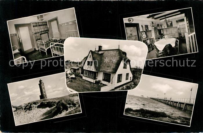 St Peter-Ording Kinderheim Islandhaus Leuchtturm Seebruecke