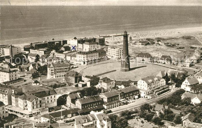 Borkum Fliegeraufnahme mit Leuchtturm und Strand