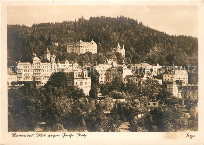 Marienbad Tschechien Boehmen Fliegeraufnahme