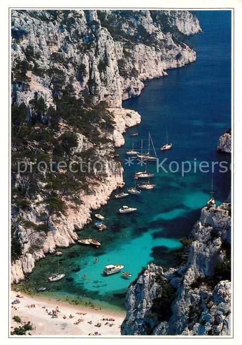 Cassis Fliegeraufnahme Plage Bucht