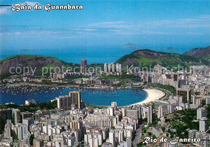 Rio de Janeiro Fliegeraufnahme Baia da Guanabara
