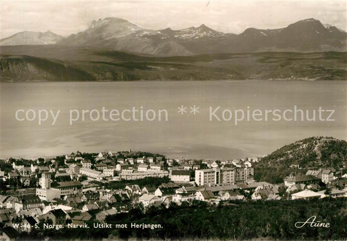 Narvik Fliegeraufnahme mit Herjangen
