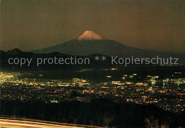 Shizuoka Mount Fuk at night