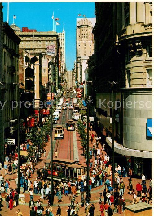 San Francisco California Market Corner Cable Cars Turntable