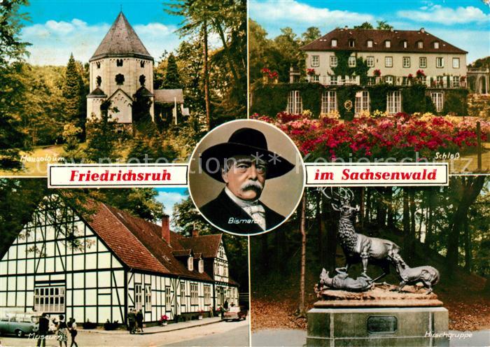 Friedrichsruh Hamburg Mausoleum Schloss Museum Hirschgruppe Bismarck