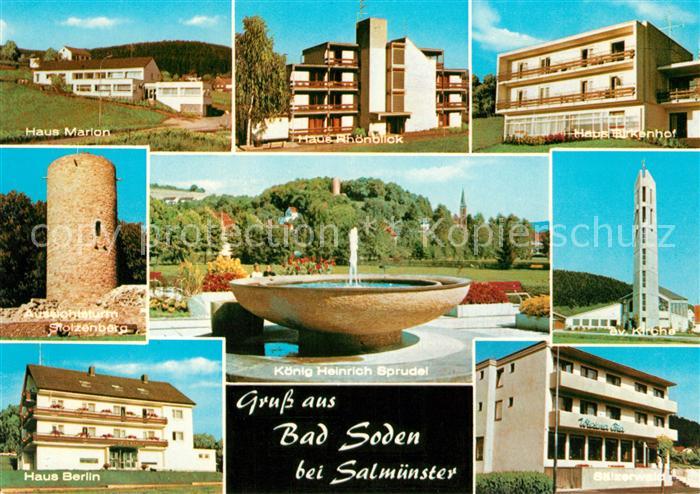 Salmuenster Bad Soden Haeuser Marion Berlin Rhoenblick Birkenhof Saelzerwald
