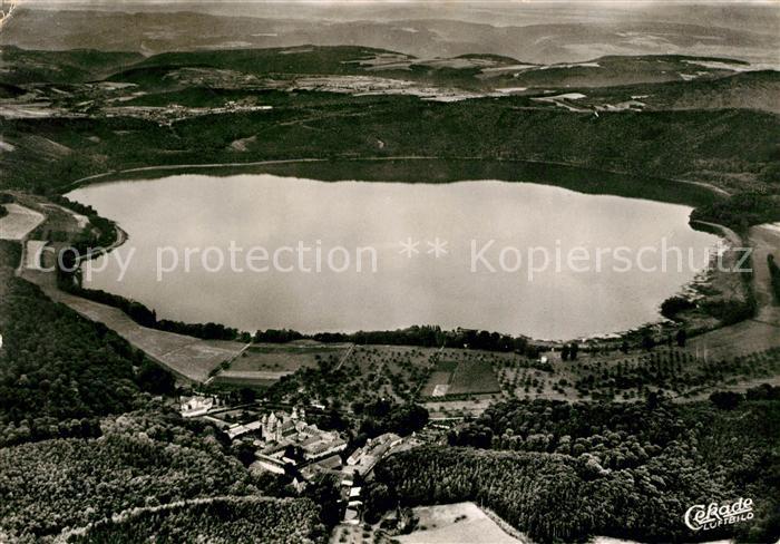 Maria Laach Glees Fliegeraufnahme Abtei mit See