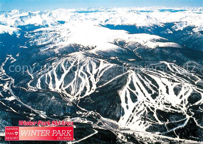 Colorado US-State Fliegeraufnahme Winterpark Resort Ski-Area