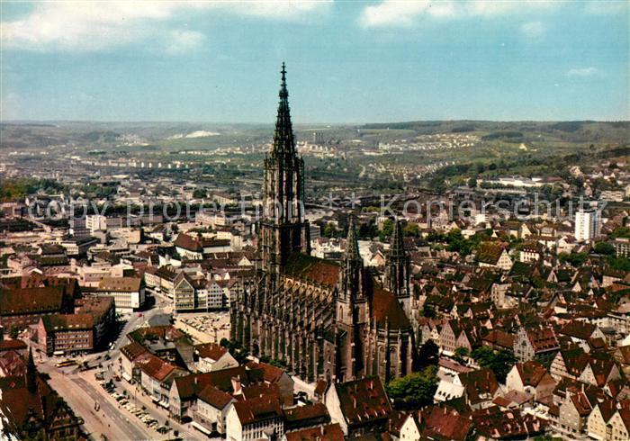 Ulm Donau Fliegeraufnahme mit Muenster