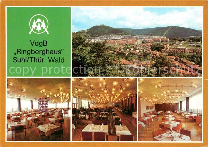 Suhl Thueringer Wald Stadtpanorama Erholungseinrichtung der Werktaetigen der soz