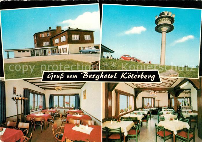 Koeterberg Berghotel Gaststaette Koeterberg Restaurant Aussichtsturm