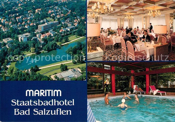 Bad Salzuflen Maritim Staatsbadhotel Restaurant Hallenbad Fliegeraufnahme