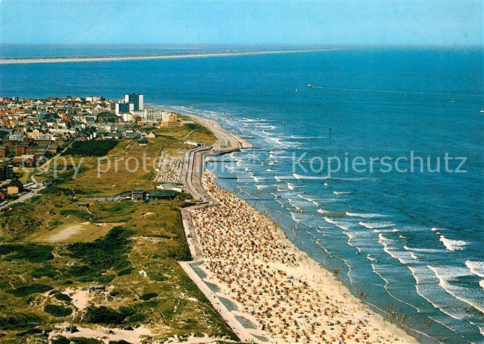 Norderney Nordseebad Nordstrand im Hintergrund Insel Juist Fliegeraufnahme