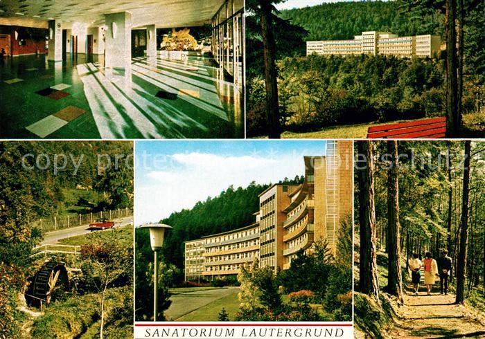 Bad Staffelstein Sanatorium Lautergrund Foyer Waldweg