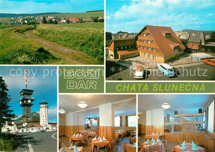 Bozi Dar Gottesgab Chata Slunecna Hotel Restaurant Landschaftspanorama