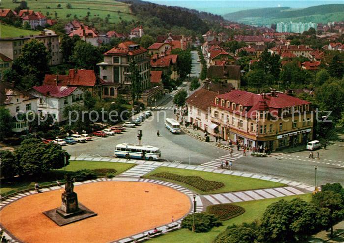 Luhacovice Namesti Rude armady Platz der Roten Armee Denkmal