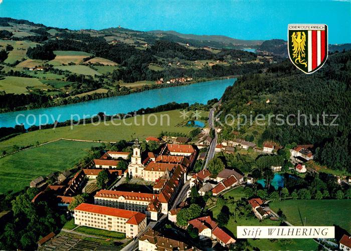 Wilhering Zisterzienserstift an der Donau Fliegeraufnahme